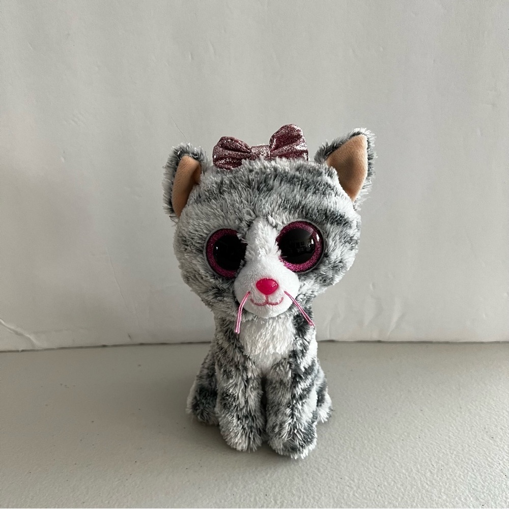 Beanie Boo Kiki Grey Cat Soft Plush 6inch